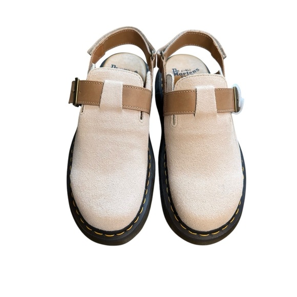 NWT Dr Martens JORGE II SUEDE SLINGBACK MULES Size Men's 11 Parchment Beige - Picture 2 of 9